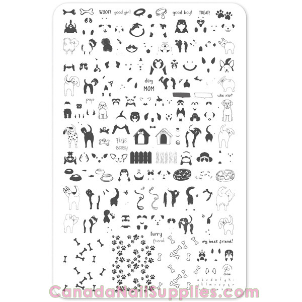 Clear Jelly Stamping Plate Pup Canada Nail Supplies