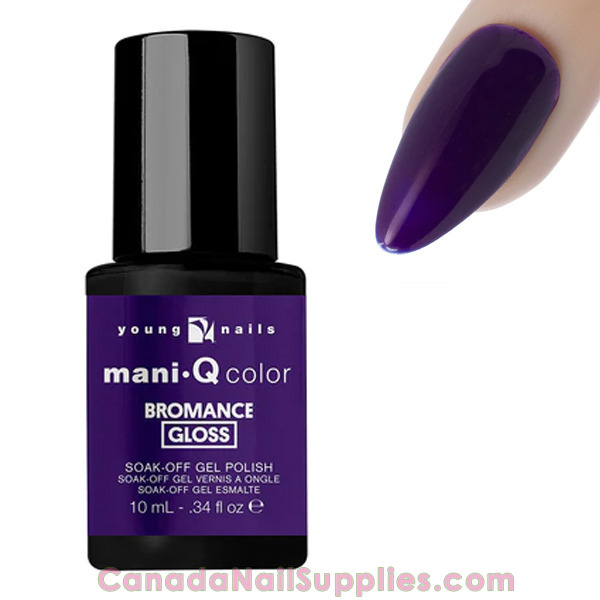 YN Mani.Q Gel Polish - Bromance, Medium Purple, 10ml | Canada Nail Supplies